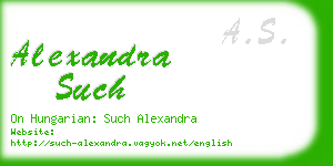 alexandra such business card